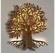 Li-Go 5747/DUB2 - LED стенна декорация LED/10W/230V 45x55 см дъб