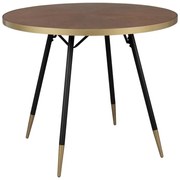 Кръгла маса за хранене с плот от орех ø 91 cm Denise - White Label