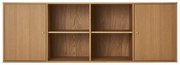 Нисък висящ скрин от декор от дъб в естествен цвят 176x61 cm Mistral – Hammel Furniture