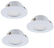 Eglo 95807 - Комплект 3x LED Осветление за окачен таван PINEDA 1xLED/6W/230V
