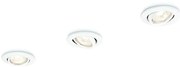 Philips 59243/31/E7 - К-кт 3x Лампа за вграждане ENIF 1xGU10/50W/230V