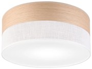 Плафон SIRJA WOOD 1xE27/15W/230V Ø 35 см бял/дъб