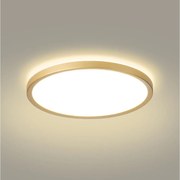 Brilagi - LED осветително тяло за баня ULTRA SLIM LED/24W/230V Ø 42 см златисто IP54