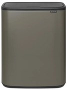 Кош за боклук Brabantia Bo Touch 1001276, 60 л, Плавно и безшумно отваряне, Голям отвор, Бронз