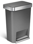 Пластмасов кош за отпадъци с педали 45 л - simplehuman