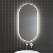LED огледало с нагревател ВАЯНА 1850-45W, Inter Ceramic, 45х90см