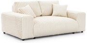 Кремав диван от рипсено кадифе 178 cm Justin – Ropez