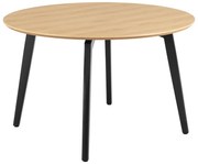 Кръгла трапезна маса с дъбов плот ø 120 cm Cadiz – Actona