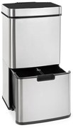 Klarstein Touchless, кошче за отпадъци, сензор, 72 литра, 4 съда, ABS/ PP/ нееръждаема стомана