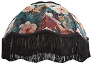 Текстилен абажур с флорален дизайн с бял интериор 45/15/21.5 - Heritage