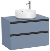 Конзолен шкаф за баня A851501548, с две чекмеджета за умивалник върху плот, 80.5х46х53.7см