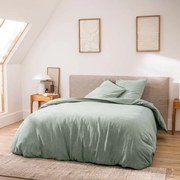 Зелено двойно /удължено 3 части памучно спално бельо 240x220 cm Meline – douceur d'intérieur