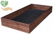 Естествено импрегнирано повдигнато дървено легло 200 x 100 x 27 cm