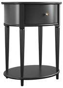 Черно нощно шкафче Aurora – Støraa