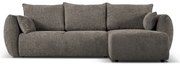 Сив ъглов диван (десен ъгъл) Matera - Cosmopolitan Design