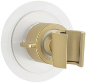 Пластмасов държач за душ слушалка без пробиване в златист цвят Libertà – Wenko