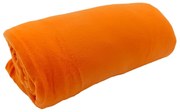 Оранжево одеяло от флийс 150x200 cm Plain – JAHU collections