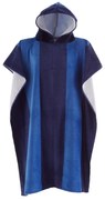 Синьо памучно пончо на райета - Catherine Lansfield