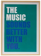 Постер с рамка atmosphera Music Darius, 50x70 см