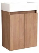 Конзолен шкаф за баня COMPACT 4241 К-КТ, Inter Ceramic, с умивални, PVC, 60х42х25см