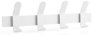 Бяла метална закачалка за стена A-Rack - Zone