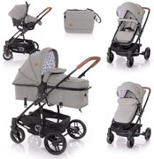 Детска комбинирана количка S-500 SET LORELLI - Dark Grey LIGHTHOUSE