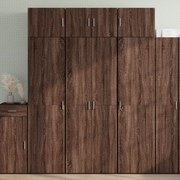 3281328 vidaXL Шкаф за съхранение, кафяв дъб, 70x42,5x225 см, инженерно дърво