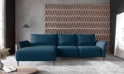 Ъглов диван Джозефин-петрол-ляв