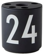 Черен порцеланов свещник - Design Letters