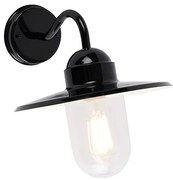 Модерна външна стенна лампа черна IP44 - Канзас