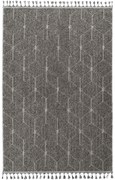 Килим Bukle 1408, цвят Сив, 80 x 150 см