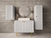 Висящ вертикален шкаф за баня Abires plus-Leuko