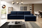 Ъглов Диван Орхидея-Тъмно Синьо-Десен
