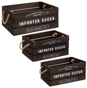 Сет кутии за съхранение atmosphera Denys, 23/29/35 cm - Кафяв