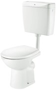 Тоалетна чиния, Roca, A34P197000, хоризонтално оттичане, със стенно пластмасово казанче и седалка и капак,