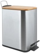 Стоманено кошче за боклук с педал в матово сребрист цвят 5 l Erik – Spirella