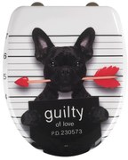 Тоалетна чиния с автоматично затваряне 37,5 x 41,5 см Guilty Dog – Wenko