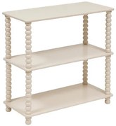 Етажерка atmosphera Chamlo, 3 нива, MDF, 75x34x75 cm - Слонова кост