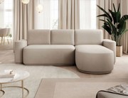 Ъглов диван Luxora-Бежов-вдясно