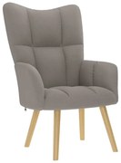 4016773 vidaXL Релакс стол, таупе, текстил