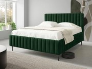 Тапицирано легло Lewezo-Тъмно зелено-180 x 200