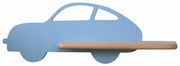 LED Детски аплик с рафт CAR LED/5W/230V син/дърво