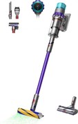 Вертикална прахосмукачка Dyson Gen5detect 446989-01, 280AW, 135000 об/мин, 0.75l, 70 мин, 3 режима, Никел/лилав