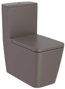 Тоалетна чиния за моноблок, Roca, A342536660 SQUARE, порцелан, кафе, 79.4x37.5x64.5см