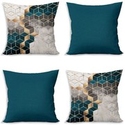 Калъфки за възглавници в комплект от 4 броя 43x43 cm Optic - Minimalist Cushion Covers