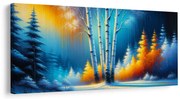 Картина на платно – Брези в зимната гора