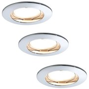 Paulmann 92829 - К-кт 3бр. LED/6,8W IP44 димируеми лунички за баня COIN 230V