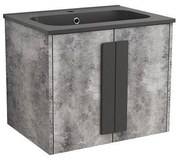 Конзолен PVC шкаф ICP 6451-4 с умивалник, 60x45x50см