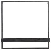 Матиран черен рафт от елхово дърво Maddison - Light &amp; Living