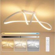 Brilagi-LED Димируем плафон TWISTER LED/60W/230V 3000-6000K бял+ДУ